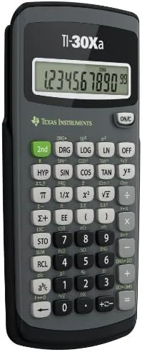 Close look at the Texas Instruments TI-30Xa Scientific Calculator | Basic, battery-operated; One-line display build quality