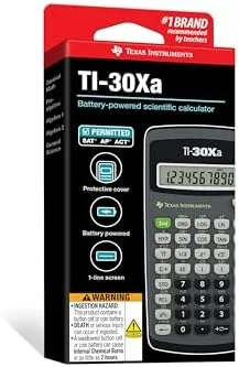 Testing the Texas Instruments TI-30Xa Scientific Calculator | Basic, battery-operated; One-line display over two weeks