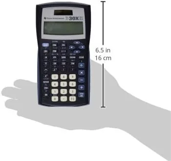 Another view of the TI-30XIIS Scientific Calculator Texas Instruments, Black | Solar and battery