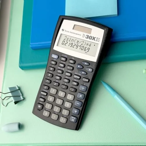 The TI-30XIIS Scientific Calculator Texas Instruments, Black | Solar and battery compared in context