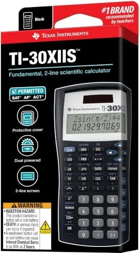Testing the TI-30XIIS Scientific Calculator Texas Instruments, Black | Solar and battery over two weeks