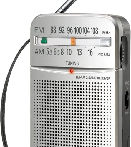 Close look at the Panasonic Pocket FM/AM Portable Radio with Digital Tuner, Large Dial build quality