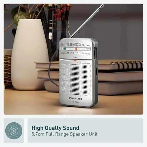 The Panasonic Pocket FM/AM Portable Radio with Digital Tuner, Large Dial compared in context