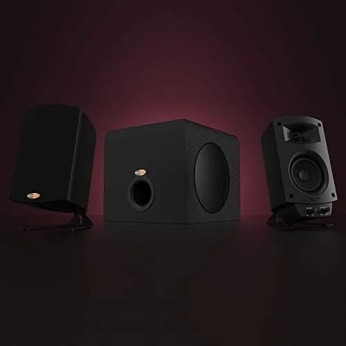 Close look at the Klipsch ProMedia 2.1 THX Certified Computer Speaker System (Black) build quality