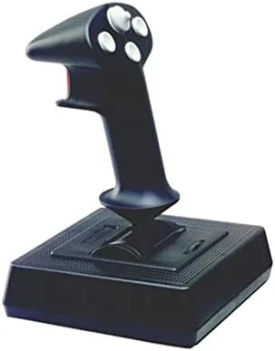 CH Products Flightstick Pro USB joystick on a desk
