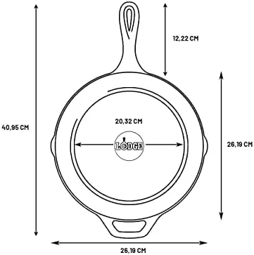 The Lodge skillet in the oven with a pan of cornbread baking inside