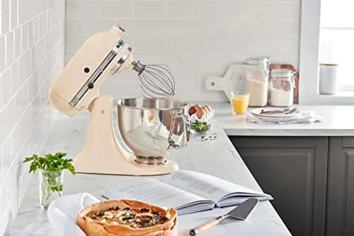 The KitchenAid Artisan next to a larger bowl lift stand mixer