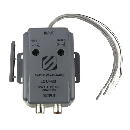 Scosche LOC80 Line Output Converter - 2 Channel High/Low RCA Converter Car Audio Review: Tested and Rated