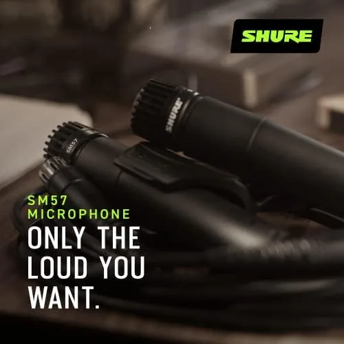 SM57 close miking a guitar amplifier