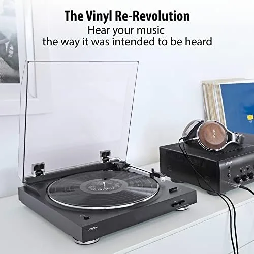 DP-29F compared with a manual turntable on a shelf