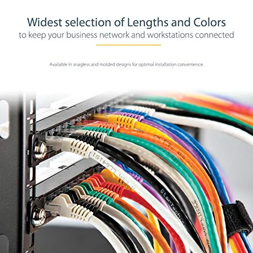 Another view of the StarTech 50ft CAT6 Ethernet Cable - Gray CAT 6 Gigabit