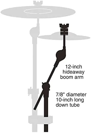 Close look at the Gibraltar SC-4425MB Mini Cymbal Boom Arm, Compact Drum Hardware Accessory build quality