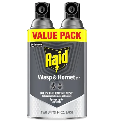 Raid Wasp & Hornet Killer Spray, Bug Killer Kills the Entire Nest, 14 Oz Review: Tested and Rated