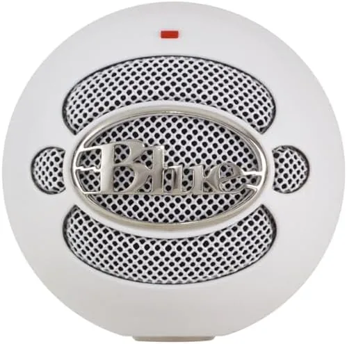 The Logitech for Creators Blue Snowball USB Microphone for PC, Mac in real use