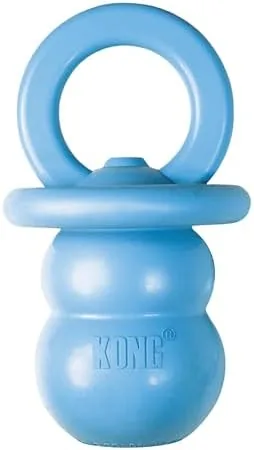 The KONG Puppy Binkie pacifier shaped natural rubber teething toy