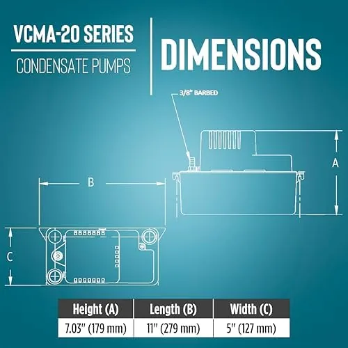Close look at the Little Giant VCMA-20ULST 115 Volt, 80 GPH, 1/30 HP Automatic build quality