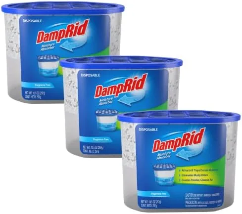 The DampRid FG100 Unscented Disposable Moisture Absorber, 10.5-Ounce,White in real use
