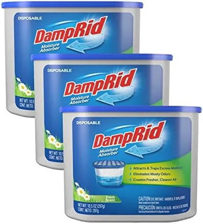 Another view of the DampRid FG100 Unscented Disposable Moisture Absorber, 10.5-Ounce,White