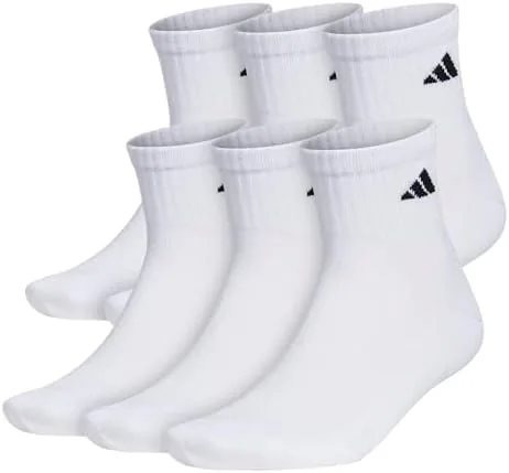 adidas Mens Mens 6-Pack Quarter Casual Casual - White Review: Tested and Rated