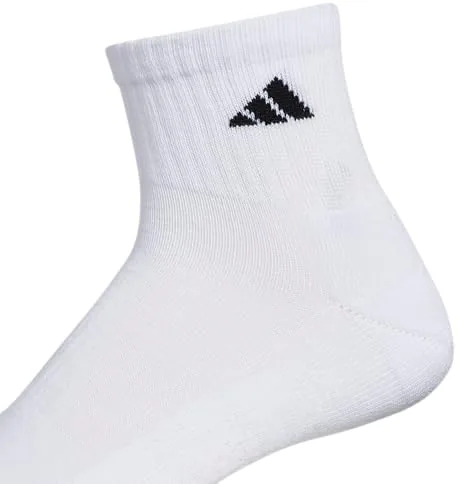 The adidas Mens Mens 6-Pack Quarter Casual Casual - White in real use