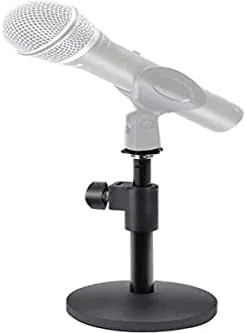 Another view of the Samson MD5 Desktop Microphone Stand | Straight tabletop microphone stand
