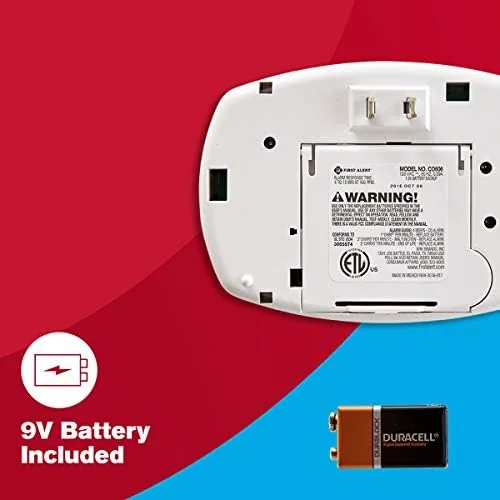 The FIRST ALERT CO605 Plug-in Carbon Monoxide Detector with Battery Backup in real use