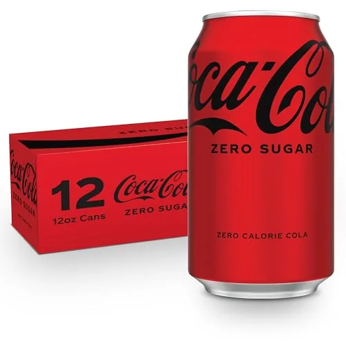 Coca-Cola Zero Sugar 12 pack fridge pack on a kitchen counter