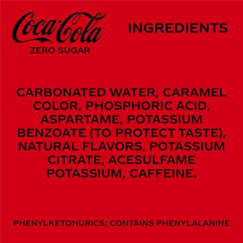 Can of Coca-Cola Zero Sugar being opened with a tab