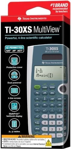 The Texas Instruments TI-30XS MultiView Scientific Calculator | Powerful, four-line scientific compared in context