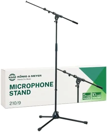 K&M König & Meyer 21090.500.55 Tripod Microphone Stand - Adjustable Telescoping 2-Piece Boom Arm Review: Tested and Rated