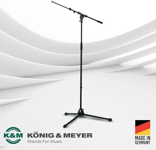 The K&M König & Meyer 21090.500.55 Tripod Microphone Stand - Adjustable in real use