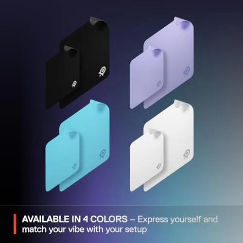 The SteelSeries QcK Medium Gaming Mousepad , Black , Non-Slip Silicone compared in context