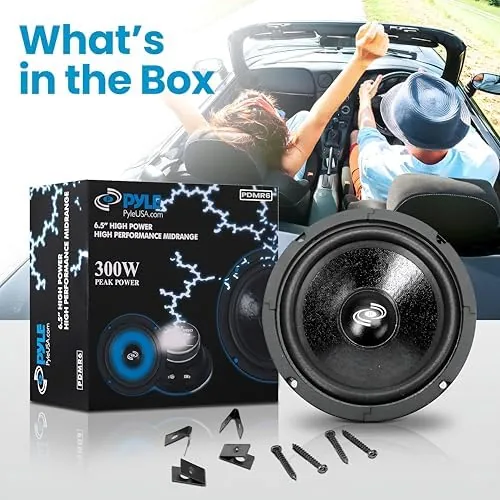 Close look at the Pyle 6.5" Car Audio Speaker Midrange - 300 Watt High build quality