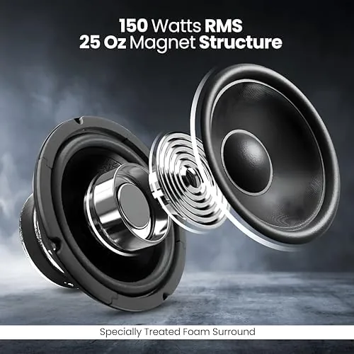 Another view of the Pyle 6.5" Car Audio Speaker Midrange - 300 Watt High