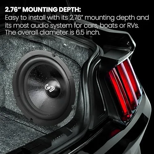 The Pyle 6.5" Car Audio Speaker Midrange - 300 Watt High compared in context