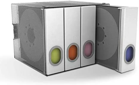Close look at the Atlantic Polypropylene Sleeve Disc Organizer - Stack & Lock, Categorize build quality