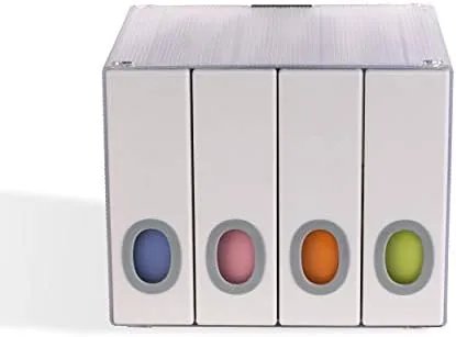 Another view of the Atlantic Polypropylene Sleeve Disc Organizer - Stack & Lock, Categorize