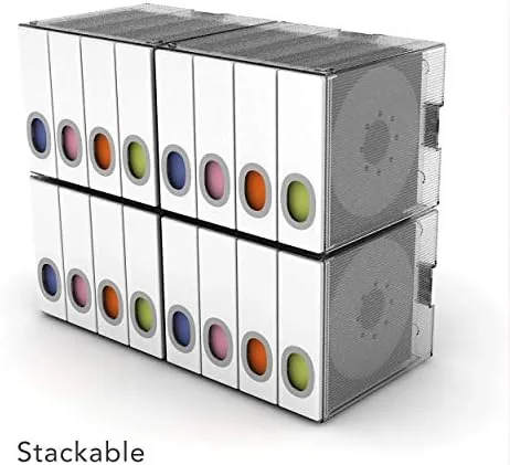 The Atlantic Polypropylene Sleeve Disc Organizer - Stack & Lock, Categorize compared in context