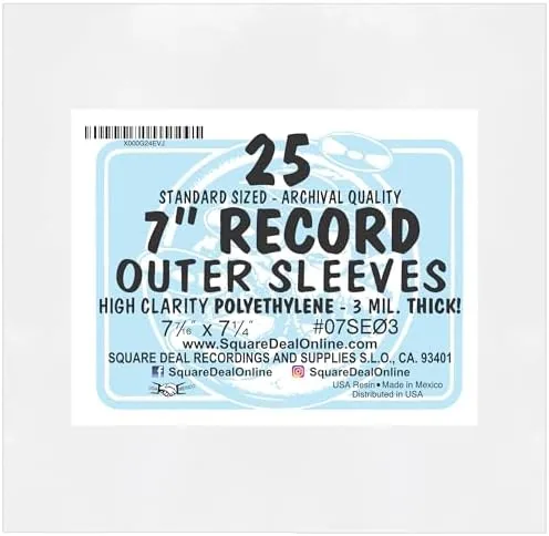 7 inch Slim Fit 45rpm Record Outer Sleeves - Heavy Duty 3 Mil Thick Review: Tested and Rated
