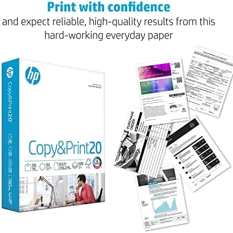 Document printing on HP paper in an office laser printer