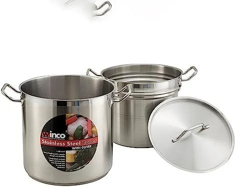 Comparison of the Winco double boiler against a smaller home model
