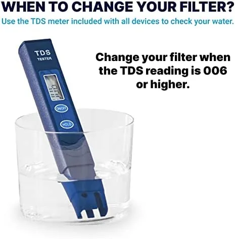 A full ZeroWater pitcher filled and ready in a kitchen