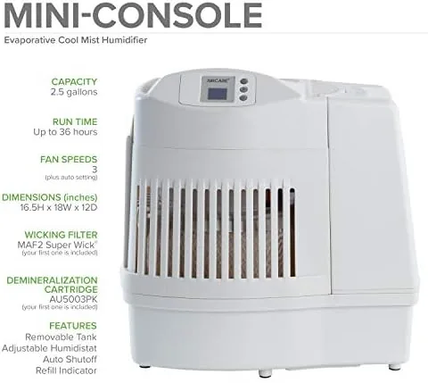 Close look at the AIRCARE MA Whole-House Console-Style Evaporative Humidifier (Mini-Console) build quality