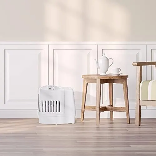 The AIRCARE MA Whole-House Console-Style Evaporative Humidifier (Mini-Console) in real use