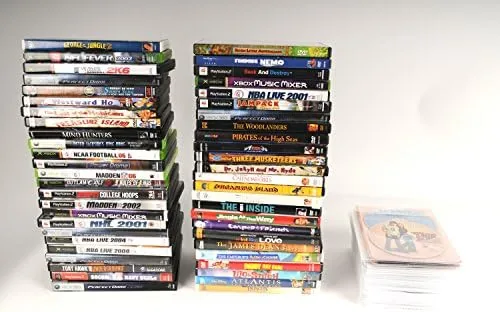 Close look at the Atlantic 25 Pack Movie Sleeves - Clear Sleeve hold two build quality