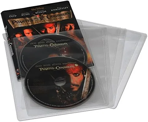 The Atlantic 25 Pack Movie Sleeves - Clear Sleeve hold two in real use