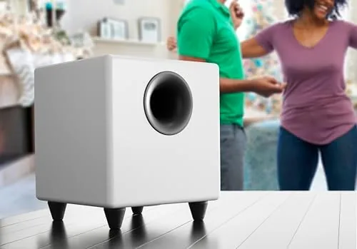 The Audioengine S8 Powered Subwoofer ,  250W Wireless-Ready 8-Inch Bass Speaker in real use