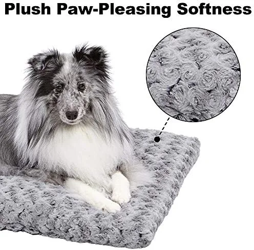 QuietTime Deluxe bed showing its neat stitching and plush raised rim