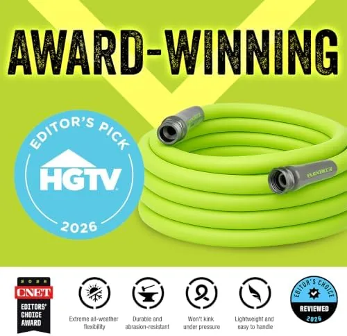 Close look at the Flexzilla Garden Hose 5/8 in. x 50 ft., Lightweight All-Weather build quality