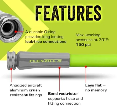 The Flexzilla Garden Hose 5/8 in. x 50 ft., Lightweight All-Weather in real use